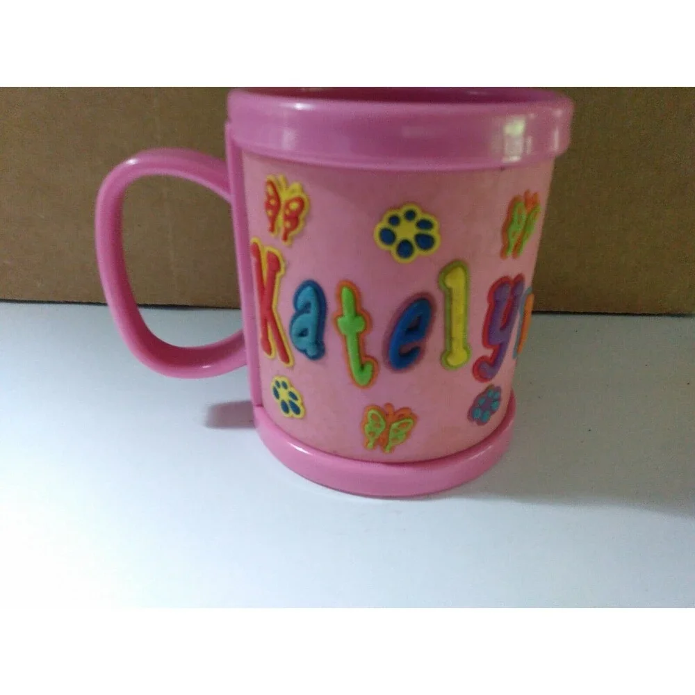 Personalized KATELYN Childs Kids 3D Name Plastic 10 fl. oz Mug Cup